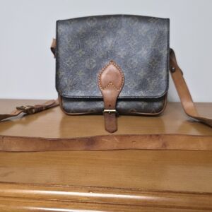 louis vuitton Brown Leather Crossbody Bag